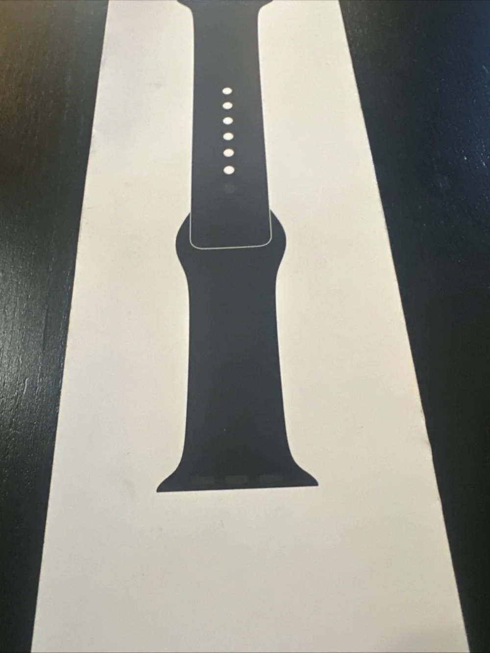 Black Silicone Apple Watch Band - Black